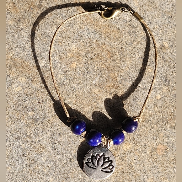 🖤3/$50 Lotus Flower Boho Handmade Bracelet - Picture 2 of 3
